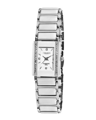 Akribos XXIV Akribos Xxiv Womens Ceramic & Diamond Watch