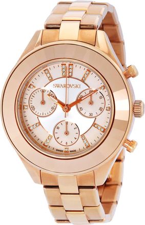 Swarovski Octea Lux Sport Chronograph Quartz Crystal Silver Dial Ladies Watch 5612194