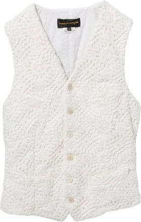 Comme Des Gar&ccedil;ons Chaleco de Ganchillo - Jackets - Mujer - Blanco - S