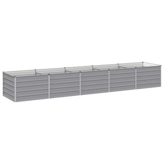 vidaXL Cama De Jard&iacute;n Elevada Gris 400 X 80 X 55 Cm Vidaxl