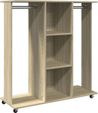 vidaXL Wardrobe with Wheels Sonoma Oak 102x38x110 cm Engineered Wood Vidaxl