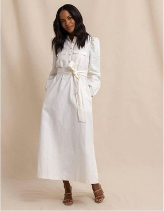 Southern Tide Klara Maxi Dress In Sand White