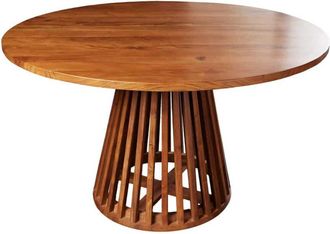 Global Interiors Runder Massivholz Design Esstisch Maison la Nuit ø 130 cm