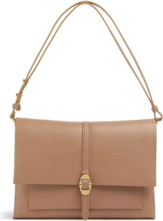 Coccinelle Bruine Leren Schoudertas - Dames - Schoudertassen - Bruin - ONE Size - Tassen