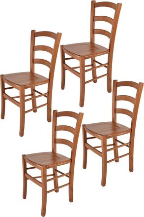 Tommychairs Tommychairs Set 4 Sillas Venice En Haya Color Cerezo