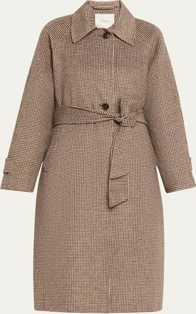 Varley Tomlinson Belted Houndstooth Coat