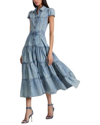 Alice & Olivia Alice + Olivia Patsy Midi Shirt Dress