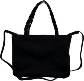 Ferragamo Pre-owned Vara Handtas - Dames - Vintage Handtas - Zwart - ONE Size - Nylon - Vintage