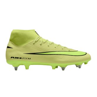 Nike Mercurial Superfly 10 voetbalschoenen voor heren, voor zachte ondergrond (Volt/Kransrood)