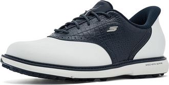 Skechers Prestige SL Slip-In Archfit Golf Shoe Womens Golf Shoes White/Navy : 8.5 B - Medium, Leather