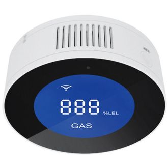 OEM Detector De Gas Inteligente Con Conexi&oacute;n Wi-fi, Detector De Fugas De Gas Natural/metano/glp/carbono, Pantalla Lcd, Alarma De 85 Db, Compatible Con Apl
