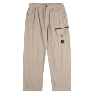 C.P. Company Straight Trousers, male, Beige, Size: XL Versatile Mens Trousers