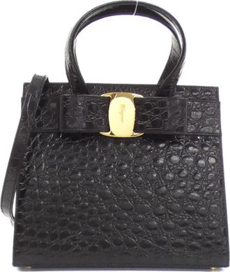 Ferragamo Leather Handbag (Pre-Owned)