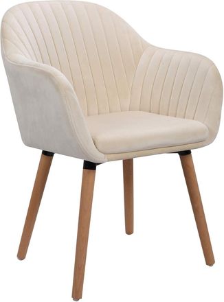 Woltu 1x Sillas De Comedor Nordicas Estilo Vintage Juego De 1 Sillas De Cocina Sillas Tapizada Con Reposabrazos En Terciopelo Estructura De Madera Sillas De