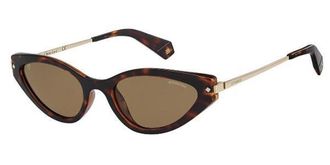 Polaroid PLD 4074/S/LI 005L/SP Womens Sunglasses Tortoiseshell Size 53
