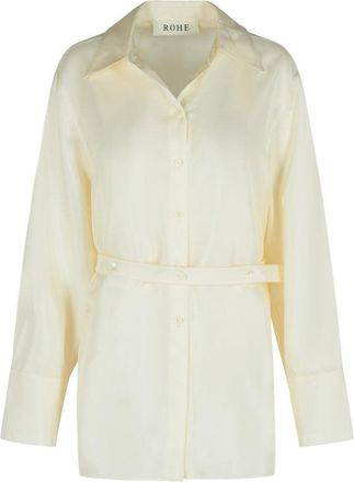 Róhe Cream Silk Shirt