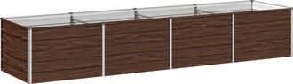 vidaXL Cama De Jard&iacute;n Elevada Negro 320 X 80 X 55 Cm Vidaxl