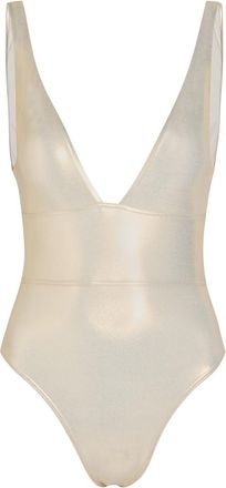 Melissa Odabash Caribbean V-neck Swimsuit - Gold - 44 (UK12 / M)