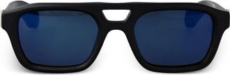 Alexander McQueen Eyewear Occhiali da sole oversize - Nero