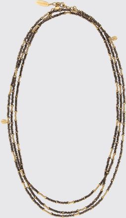 Brunello Cucinelli Bracciale multifili in argento 925 con cristalli