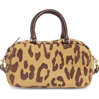 Clare Vivier Petite Claudine Suede Crossbody Bag in Lark/Brown at Nordstrom