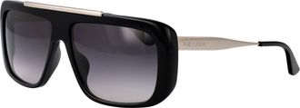 Alexander McQueen Unisex Sunglasses Am0492s Black-Silver-Grey Metal Black/silver/grey