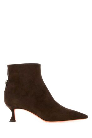 Santoni Brown Solid Giulie Boots