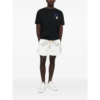 Rhude Logo-Print Jogger Shorts - White