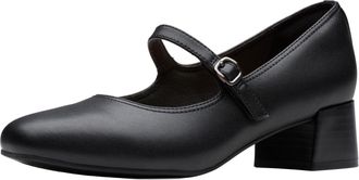 Clarks Womens Iridessa Rae, Black Leather, 5.5