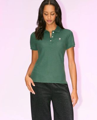 Psycho Bunny WoMens Pique Polo 304 GARDEN TOPIARY / XS