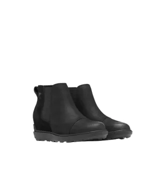 Sorel Womens Evie Ii Chelsea Boots In Black Sea Salt