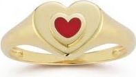 Ember Fine Jewelry Heart Signet Ring in Gold at Nordstrom Rack, Size 7