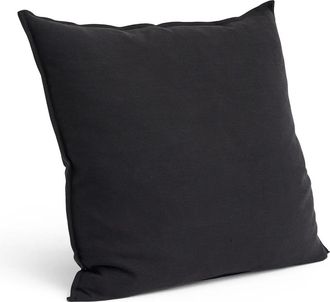 HAY Linen Kissen, 60 x 60 cm, blau / schwarz