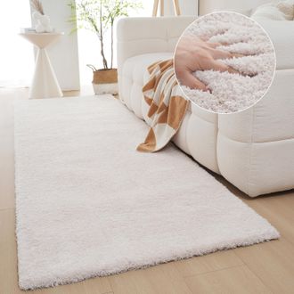 My Home Hochflor-Läufer »Microfaser Teppich Magong, besonders weich, sehr feiner Flor« rechteckig 25 mm Höhe uni Teppiche, Wohnzimmer, Schlafzimmer, Kinderzim