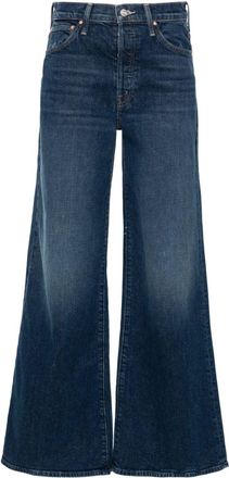 Mother The Ditcher Roller Sneak jeans - women - Elastane/Cotton - 30 - Blue