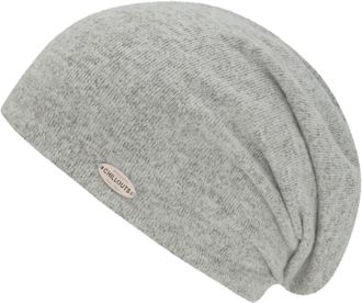 Chillouts Beanie CHILLOUTS Vaiana Hat, Damen, grau (light grau meliert), Feinstrick, Viskosemischung, meliert, M&uuml;tzen Beanie, mit locker-l&auml;ssiger Passform, klei