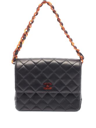 Chanel 1990s matelassé chain handbag - Black