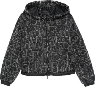 Emporio Armani Allover Logo Nylon Blouson Jacket-Donna