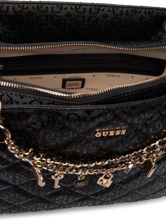Guess Womens Tote Bag Black Polyurethane - Tote-Bags