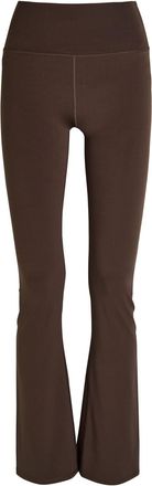 Vuori Clothing All The Feels Flared Stretch-jersey Leggings - Brown - S (UK8-10 / S)