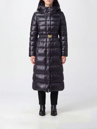 Herno Water-Repellent Long Quilted Nylon Down Jacket with Hood