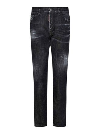 Dsquared2 Black Easy Wash Cool Guy Black Used-Wash Stre