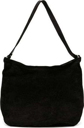Guidi leather shoulder bag - men - Calf Suede - OS - Black