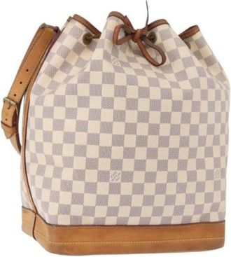 Louis Vuitton Pre-owned No&eacute; Bucket Bag - Dames - Vintage Tas - Wit - ONE Size - Leer - Vintage