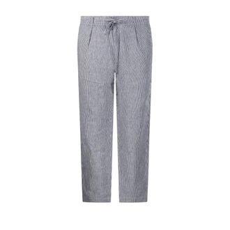 Ralph Lauren Straight Trousers, male, Blue, Size: L Micro Stripe Pant