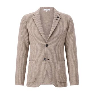 Lardini Blazers, male, Beige, XL, Luxury Cashmere Jacket
