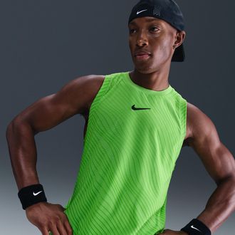 Nike Mens Court Slam Dri-FIT ADV Tank Top in Green | IB1052-307