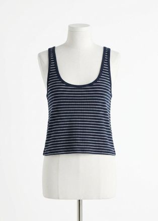 Z Supply Yareli Stripe Tank Top In Eclipse