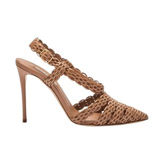 Casadei Pumps, female, Brown, Size: 10 1/2 US Avenida Julia Slingback Pump