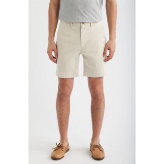 AG - Adriano Goldschmied Archie Stretch Twill Trouser Shorts in Pumice at Nordstrom, Size 32